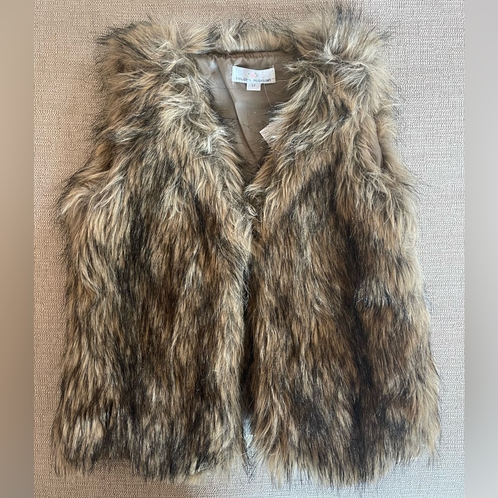 Bailey’s Blossom Faux Fur Vest